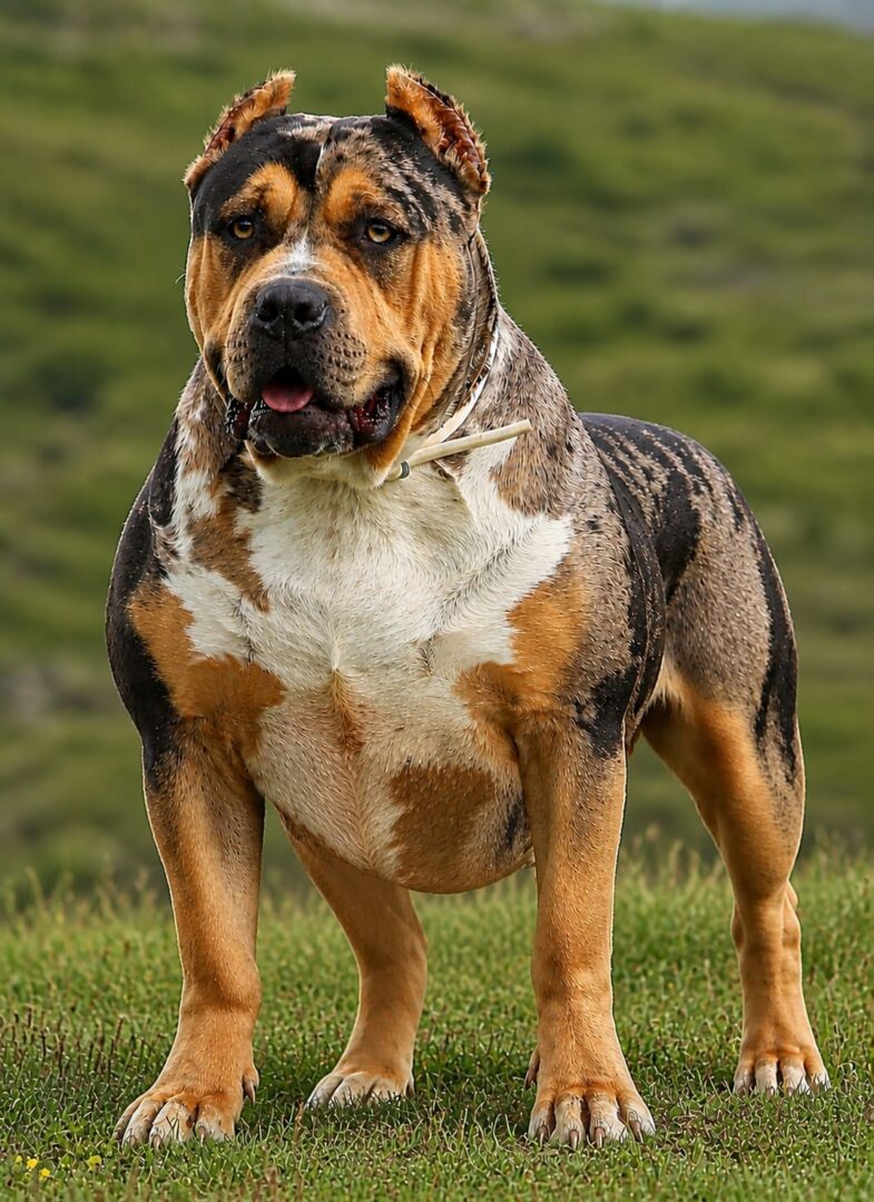 American Bully XL mostrando su temperamento equilibrado